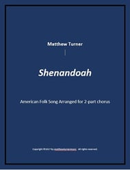 Shenandoah SA choral sheet music cover Thumbnail